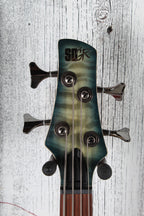 Ibanez SR400EQM 4 String Electric Bass Guitar Stained Cosmic Blue Starburst