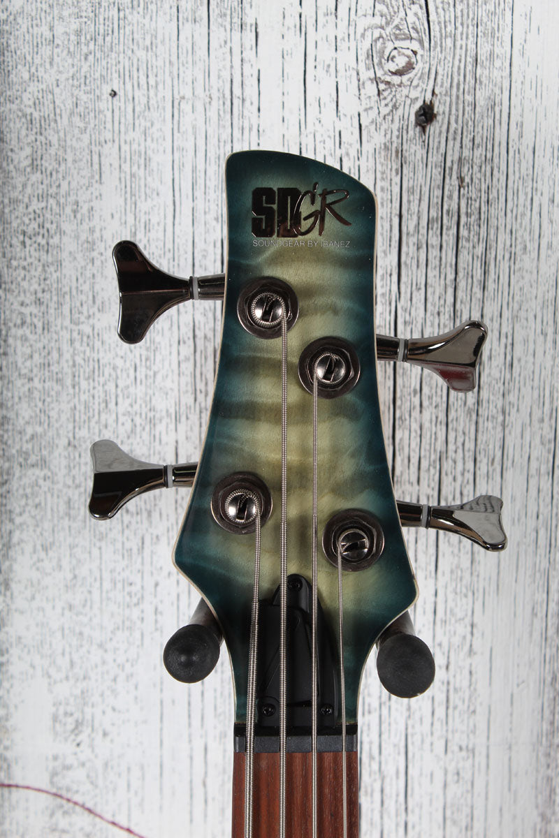 Ibanez SR400EQM 4 String Electric Bass Guitar Stained Cosmic Blue Starburst