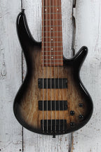 Ibanez Gio GSR206SM 6 String Electric Bass Guitar Spalt Maple Natural Gray Burst