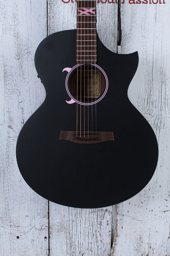 Schecter Machine Gun Kelly Acoustic Electric Guitar Satin Black Finish