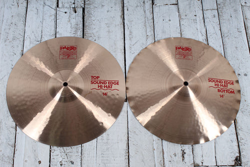 Paiste 2002 Sound Edge 14 Inch Hi Hat Drum Cymbal Pair 14