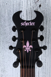 Schecter Machine Gun Kelly Acoustic Electric Guitar Satin Black Finish