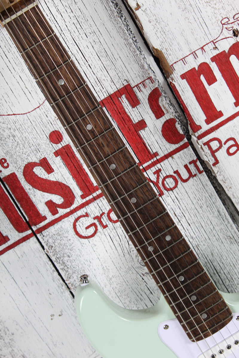 Squier 2024 FSR Mini Stratocaster Electric Guitar 22.75 Inch Scale Surf Green