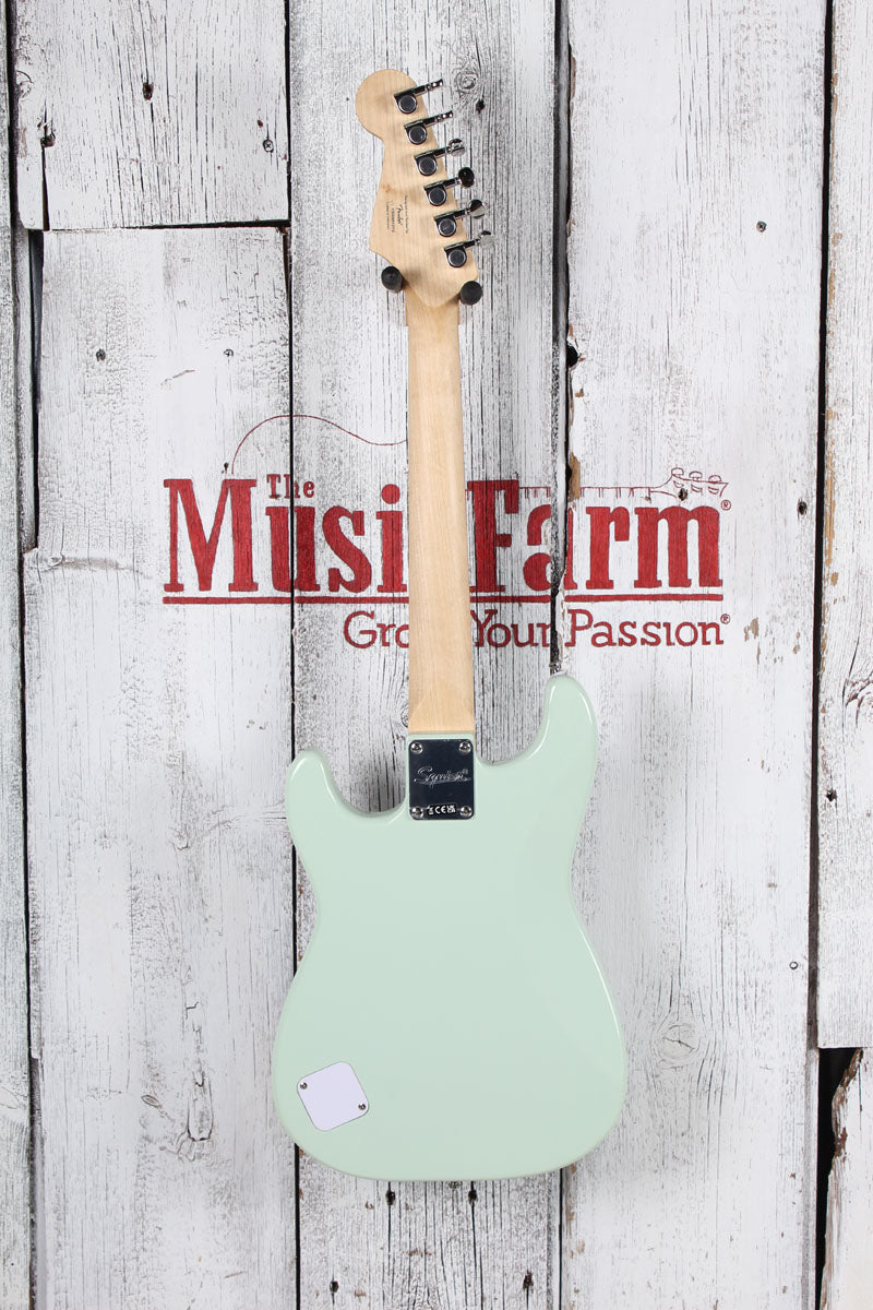 Squier 2024 FSR Mini Stratocaster Electric Guitar 22.75 Inch Scale Surf Green