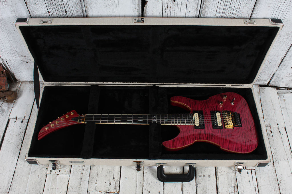 Peavey Vandenberg Signature Series Electric Guitar Purple Flame Maple with Case