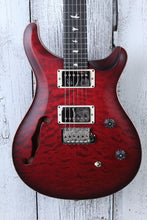 Load image into Gallery viewer, PRS CE 24 Semi Hollow Electric Guitar Quilt Maple Top Fire Red Burst w Gig Bag