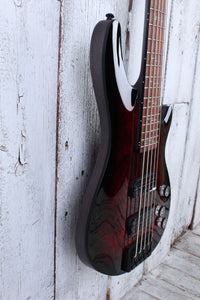 Schecter Omen Elite-5 Bass 5 String Electric Bass Guitar Black Cherry Burst