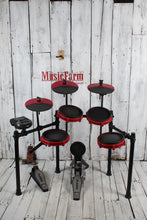 Load image into Gallery viewer, Alesis Nitro Mesh Red 8 Piece Electronic Drum Kit with Mesh Heads and Rack