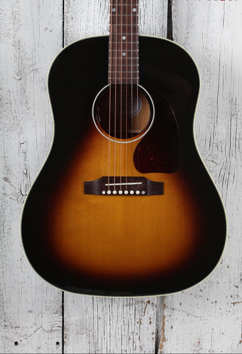 Gibson J-45 Standard Acoustic Electric Guitar Vintage Sunburst w Hardshell Case