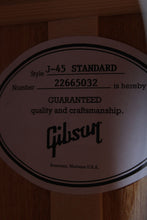 Load image into Gallery viewer, Gibson J-45 Standard Acoustic Electric Guitar Vintage Sunburst w Hardshell Case