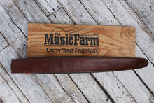 Load image into Gallery viewer, Henry Heller 3.5&quot; Padded Capri Leather Guitar Strap Brown / Black HPAD35-8