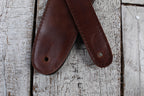 Henry Heller 3.5" Padded Capri Leather Guitar Strap Brown / Black HPAD35-8