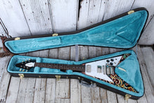Load image into Gallery viewer, Epiphone Jimi Hendrix Love Drops Flying V Electric Guitar with Hardshell Case