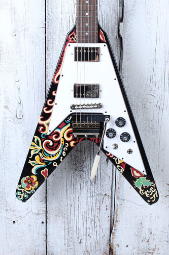 Epiphone Jimi Hendrix Love Drops Flying V Electric Guitar with Hardshell Case