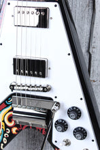 Load image into Gallery viewer, Epiphone Jimi Hendrix Love Drops Flying V Electric Guitar with Hardshell Case