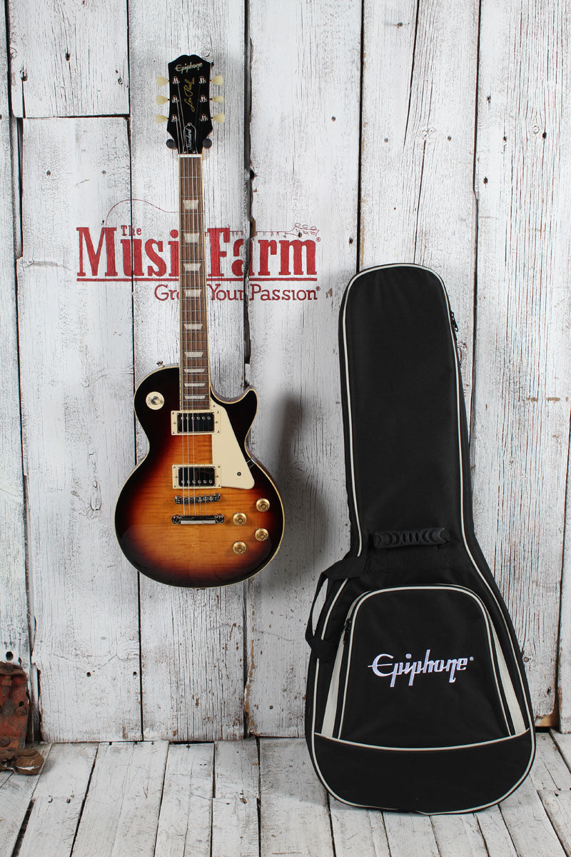 Epiphone Les Paul Standard '50s Electric Guitar Bourbon Burst with Gig Bag