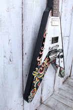 Load image into Gallery viewer, Epiphone Jimi Hendrix Love Drops Flying V Electric Guitar with Hardshell Case