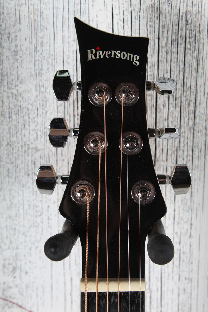 Riversong Dragon Slayer Grand Auditorium Acoustic Electric Guitar with Gig Bag