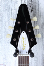 Load image into Gallery viewer, Epiphone Jimi Hendrix Love Drops Flying V Electric Guitar with Hardshell Case