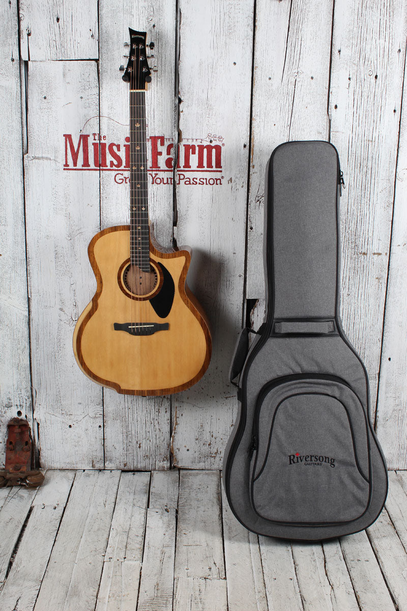 Riversong The River Pacific P2P-GA Acoustic Electric Guitar Natural with Gig Bag
