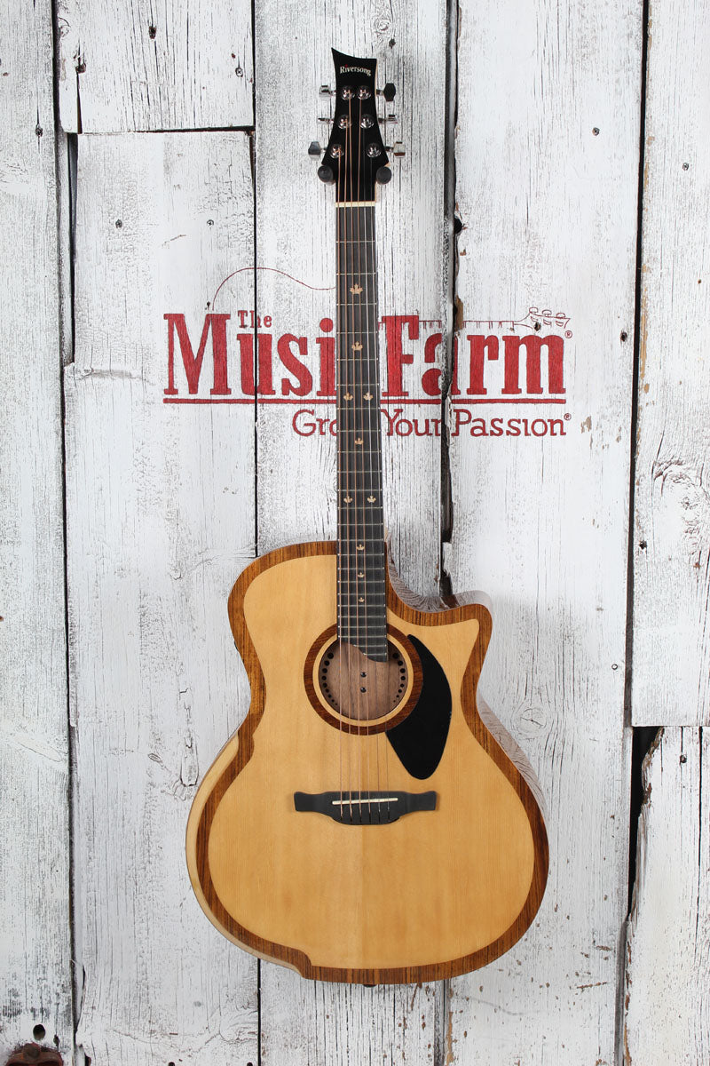 Riversong The River Pacific P2P-GA Acoustic Electric Guitar Natural with Gig Bag