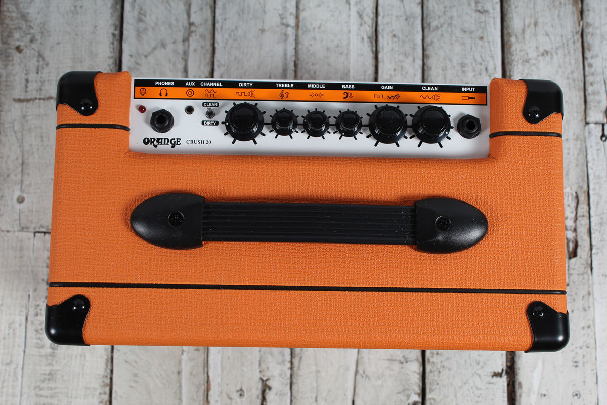 Orange Crush 20 Electric Guitar Combo Amplifier 2 Channel 20 Watt 1 x 8 Amp