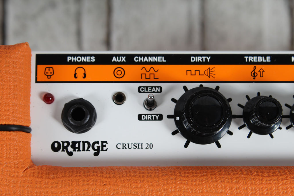 Orange Crush 20 Electric Guitar Combo Amplifier 2 Channel 20 Watt 1 x 8 Amp