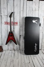 Load image into Gallery viewer, Epiphone Dave Mustaine Flying V Prophecy Electric Guitar Dark Red Burst with Case