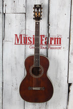 Washburn R310K Victorian Parlor Acoustic Guitar Natural Antique Matte w Gig Bag