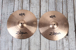 Zildjian ZBT 14 Inch Hi Hat Cymbal Pair 14" Hi-Hat Drum Cymbals ZBT14HP