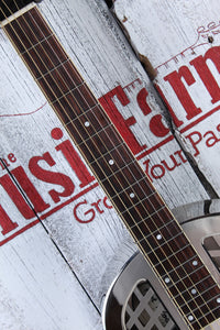 Hot Rod Steel Resonator Guitar All Steel Body Square Neck Acoustic Guitar