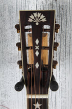 Washburn R310K Victorian Parlor Acoustic Guitar Natural Antique Matte w Gig Bag