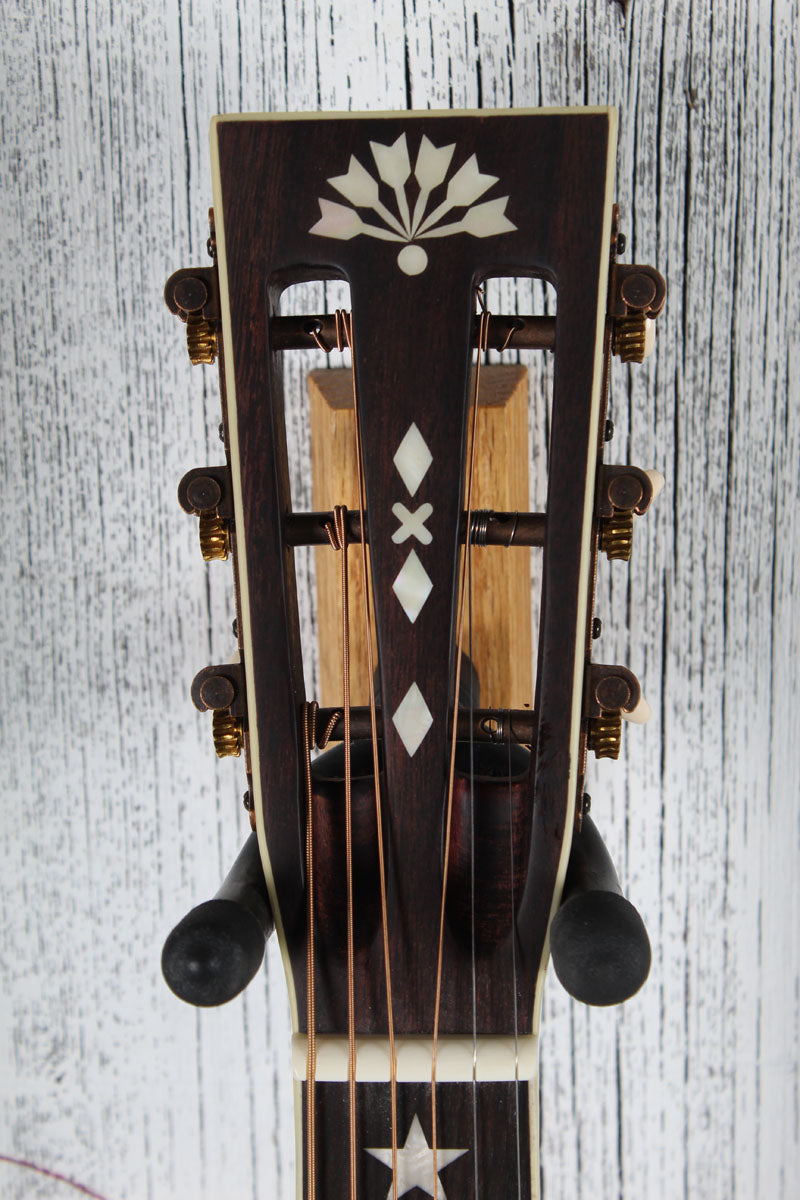Washburn R310K Victorian Parlor Acoustic Guitar Natural Antique Matte w Gig Bag