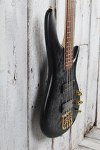 Ibanez SR300EDX 4 String Electric Bass Guitar Black Ice Frozen Matte