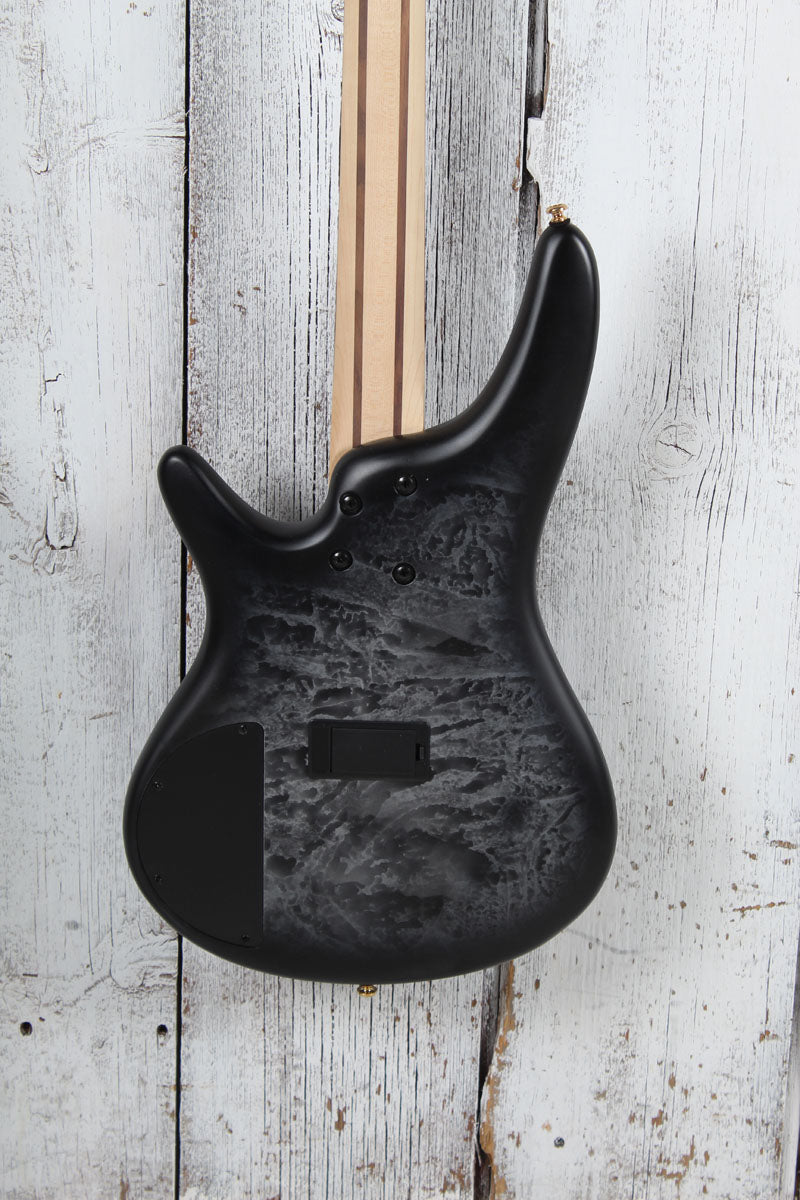 Ibanez SR300EDX 4 String Electric Bass Guitar Black Ice Frozen Matte