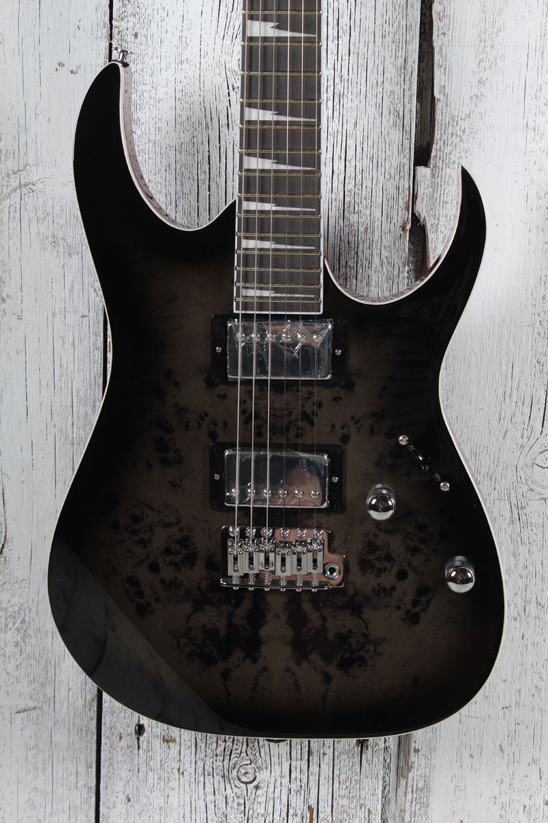 Ibanez RG Series GIO GRG220PA1 Electric Guitar Transparent Brown Black Burst