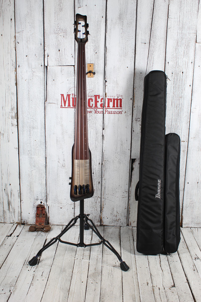 Ibanez UB804 Upright Bass 4 String Electric Bass Guitar with Gig Bag and Stand Secondary image