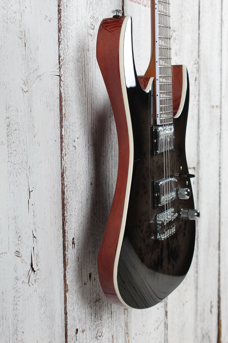 Ibanez RG Series GIO GRG220PA1 Electric Guitar Transparent Brown Black Burst