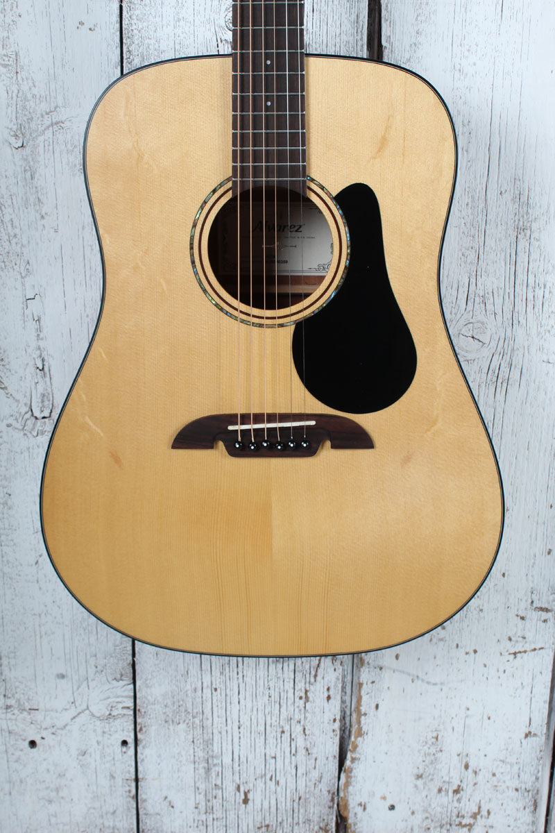 Alvarez AD30 Dreadnought Acoustic Guitar Solid Spruce Top Natural Finish Main image