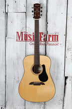 Alvarez AD30 Dreadnought Acoustic Guitar Solid Spruce Top Natural Finish