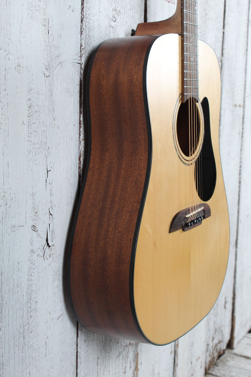 Alvarez AD30 Dreadnought Acoustic Guitar Solid Spruce Top Natural Finish
