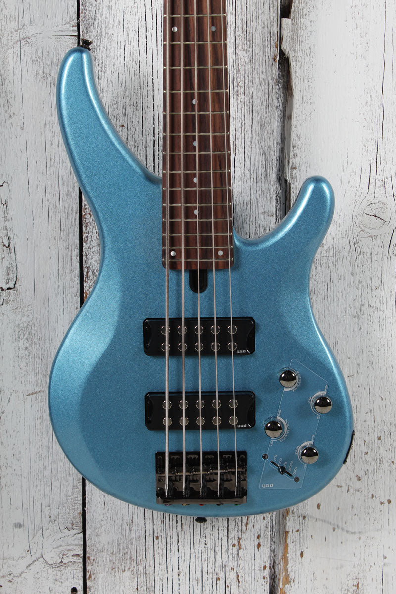 Yamaha TRBX305 5 String Electric Bass Guitar w EQ Active Circuitry Factory Blue Main image