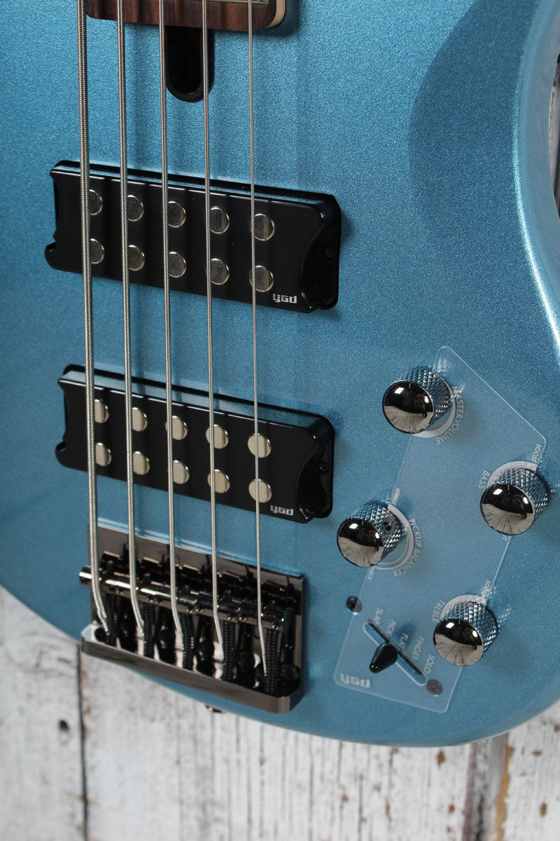 Yamaha TRBX305 5 String Electric Bass Guitar w EQ Active Circuitry Factory Blue