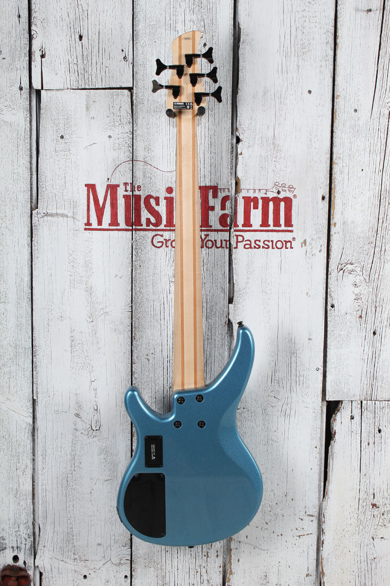 Yamaha TRBX305 5 String Electric Bass Guitar w EQ Active Circuitry Factory Blue