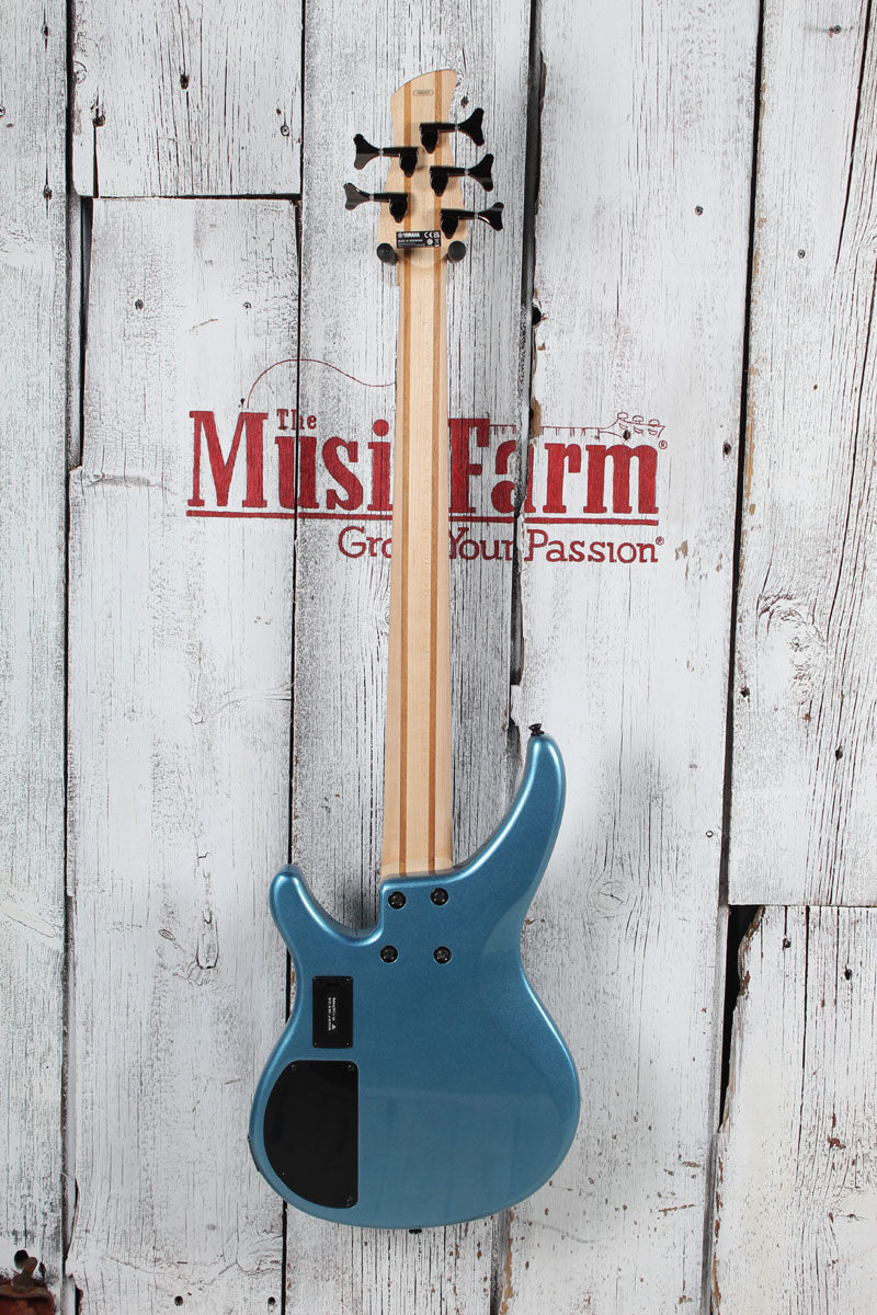 Yamaha TRBX305 5 String Electric Bass Guitar w EQ Active Circuitry Factory Blue