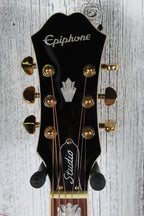 Epiphone J-200 EC Studio Jumbo Body Acoustic Electric Guitar Black Finish