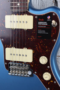 Fender American Performer Jazzmaster Electric Guitar Satin Lake Placid w Gig Bag