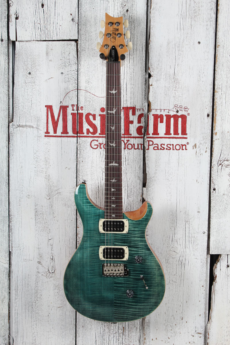 PRS Paul Reed Smith SE Custom 24 Electric Guitar Slate Blue Finish with Gig Bag