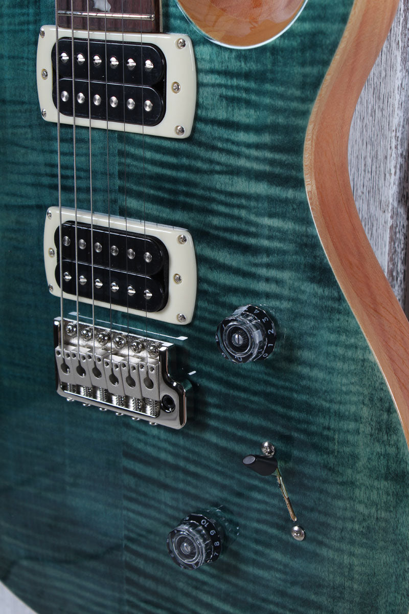 PRS Paul Reed Smith SE Custom 24 Electric Guitar Slate Blue Finish with Gig Bag