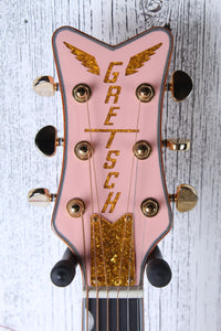 Gretsch G5021E Rancher Penguin Parlor Acoustic Electric Guitar Shell Pink